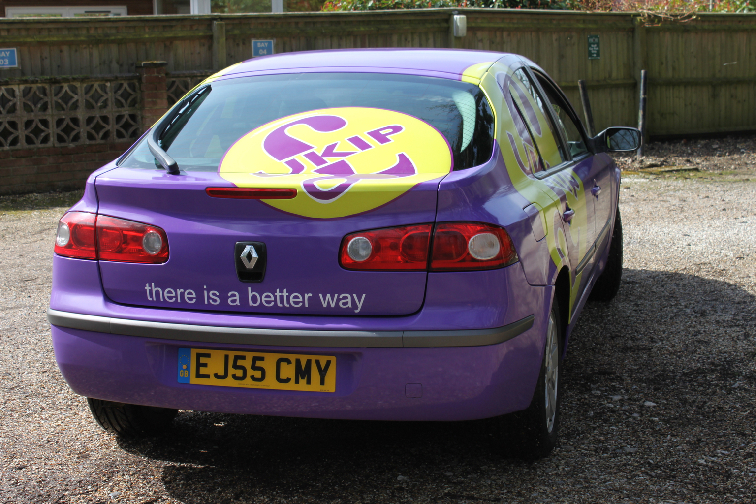 UKIP branded car